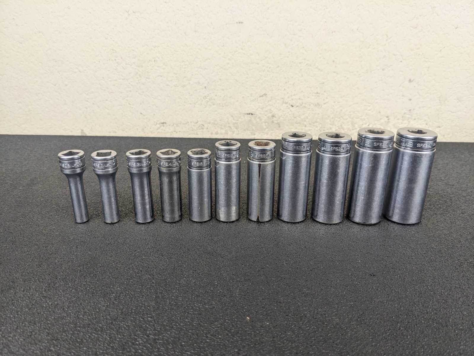 #bj202 Snap on Tools 211SFSY 3/8″ Drive Deep Chrome Socket Set Socket Set