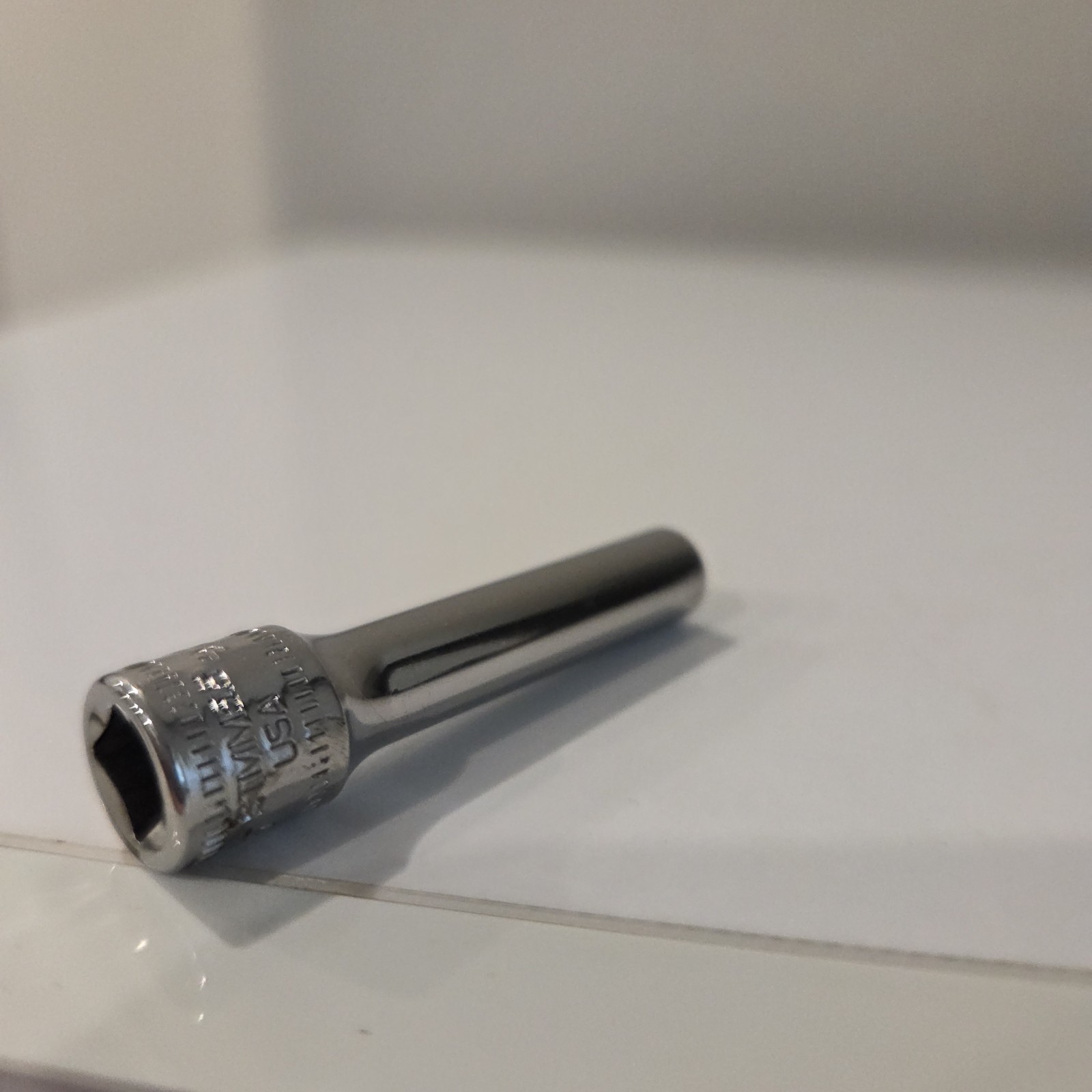 Snap-On Tools USA NEW 1/4″ Drive 6pt 5.5mm Metric Deep Chrome Socket STMM5.5