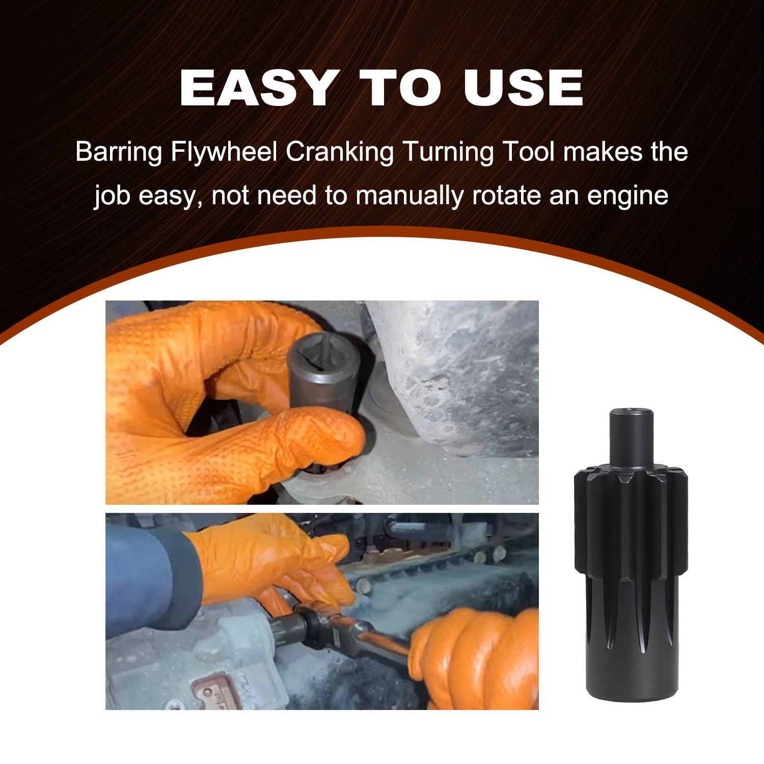 Engine Barring Flywheel Crank Turning Wrench Tool for Paccar MX13 Engine