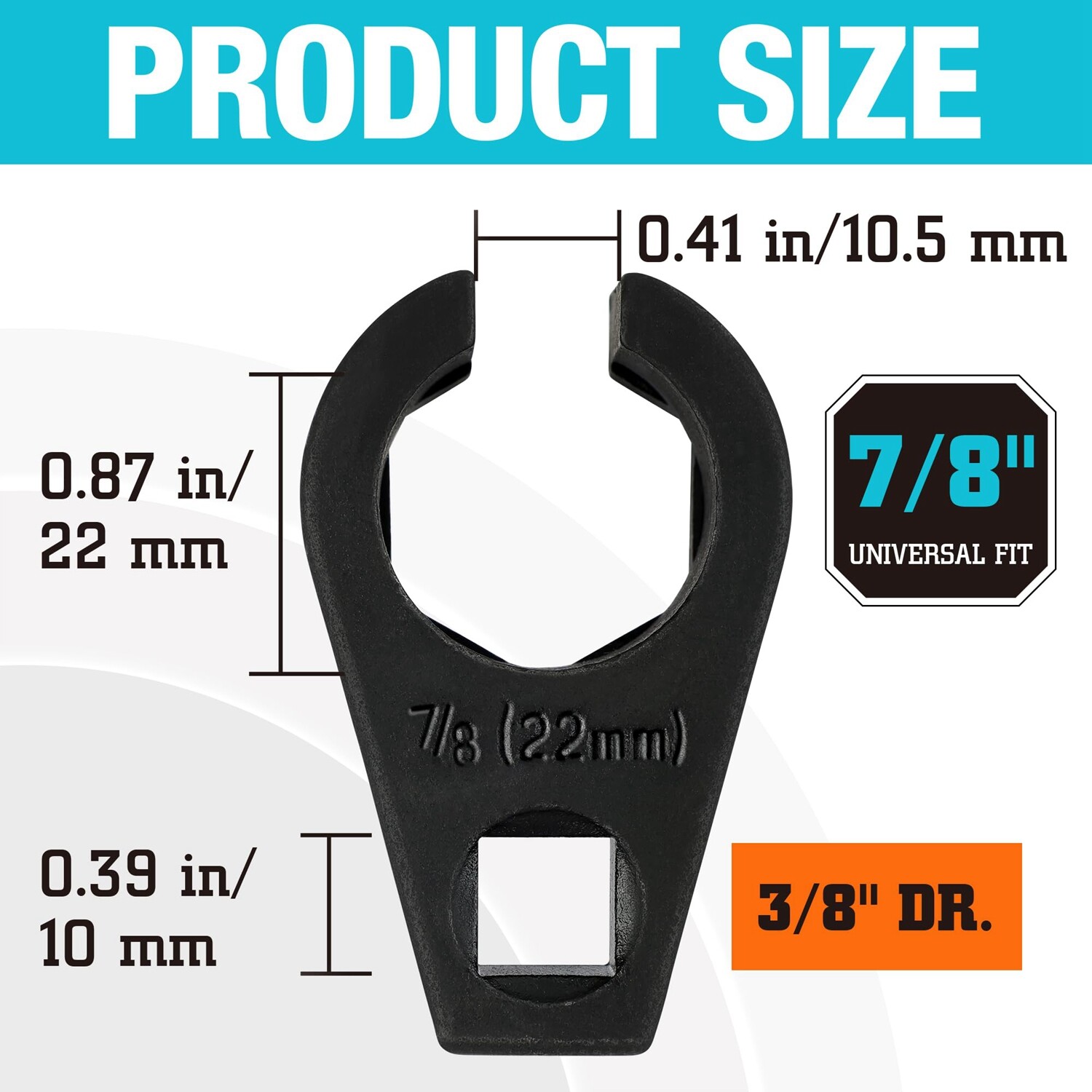 NEW 7/8-Inch 22mm Offset Oxygen O2 Sensor Socket Wrench Removal Tool 3/8″ Drive