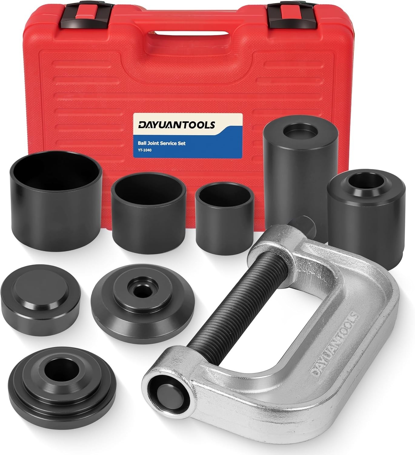 Red Ball Joint Press Kit for 2WD and 4WD Applications with Multiple Tool Options