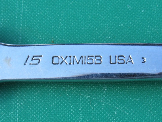 SNAP ON 15MM OXIM15B SHORT / MIDGET 12 POINT OPEN / BOX END METRIC WRENCH OXIM15