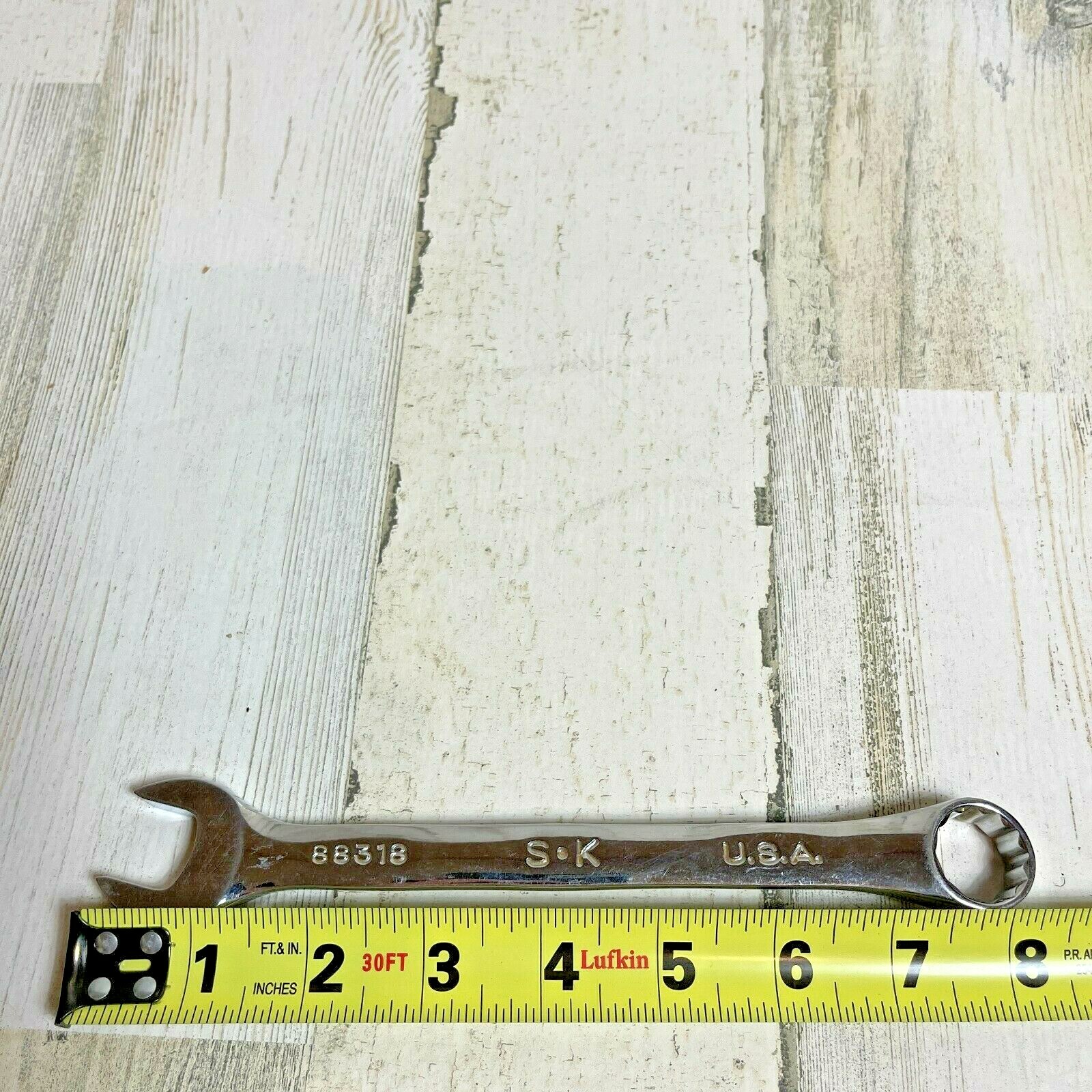 SK Tools 18mm Metric Combination 12 Point Wrench 88318 Chrome Made In USA