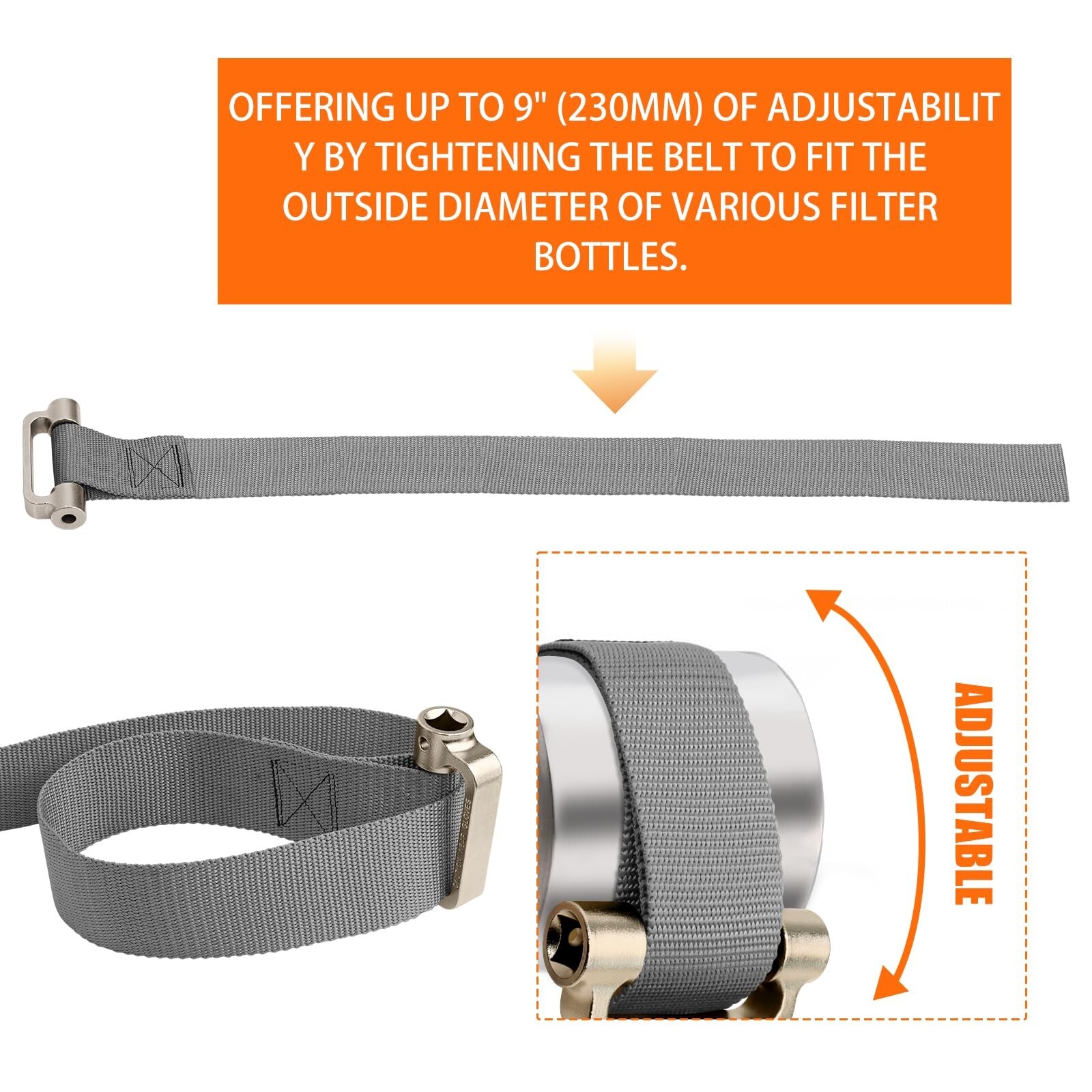 Heavy Duty Filter Strap Wrench – Oil Filter Wrench