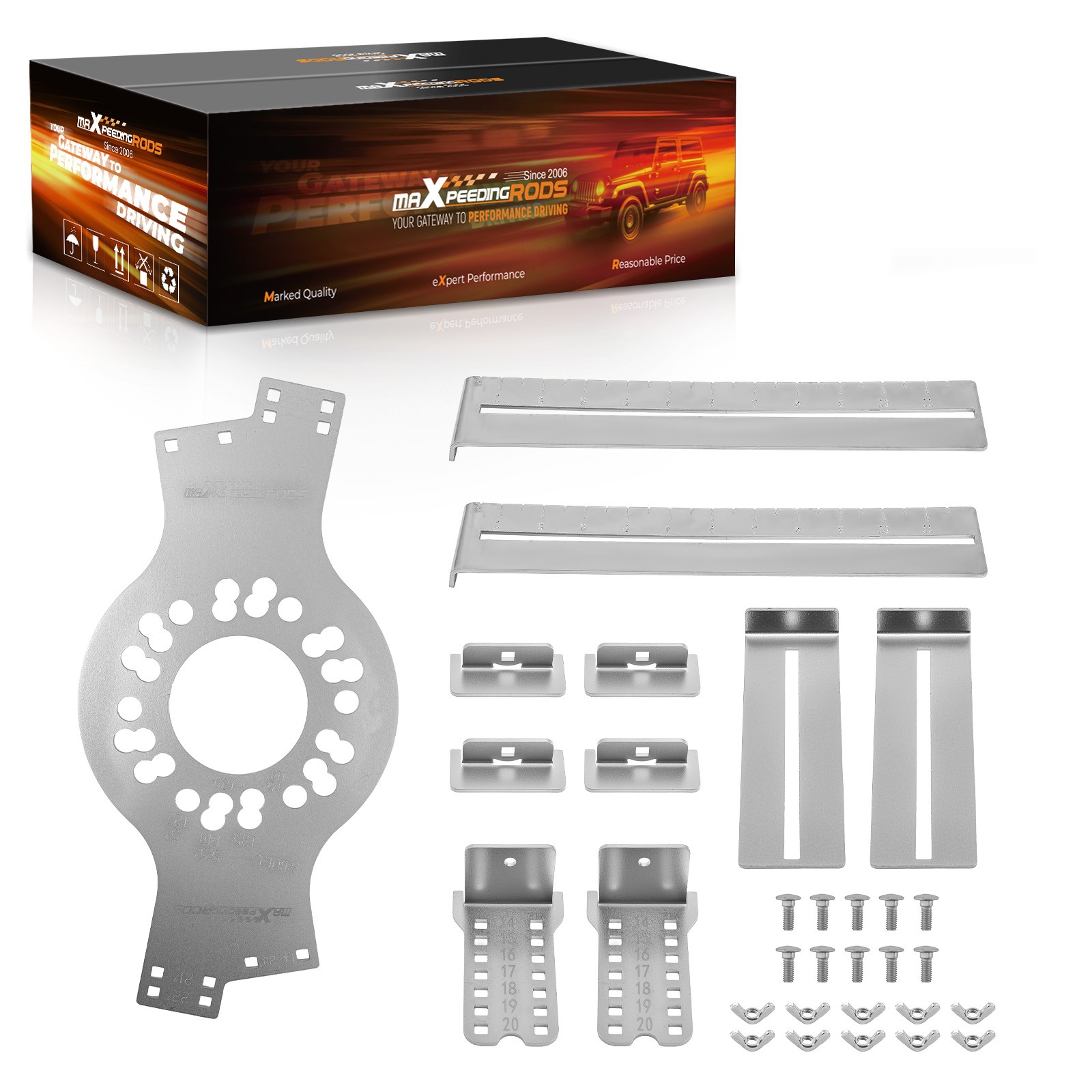 6-Lug Wheel Alignment Tool Steel 6×114 6×120 6×140 Front Rear Wing Nut