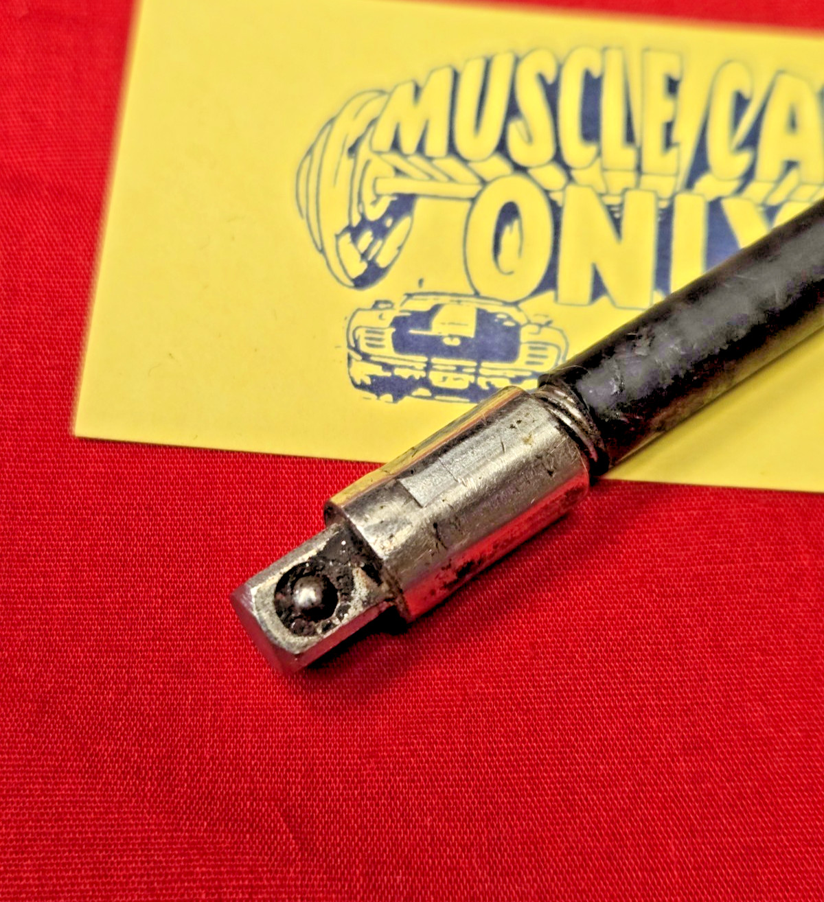 Snap On Tool Used Black Hard Handle 1/4 Inch Flexible Shank Driver #TM63