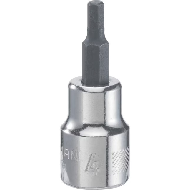 4mm CRAFTSMAN CMMT42674 Metric MM Hex Bit 3/8-in Drive Shallow Socket Ratchet