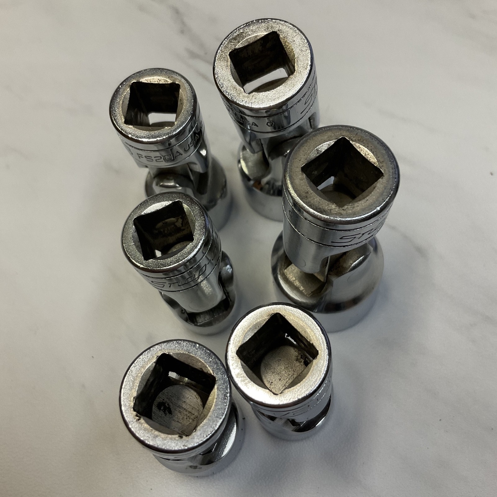 Snap-on 3/8″ Drive 6-Point SAE Flank Drive Shallow Sockets FS14A-FS24