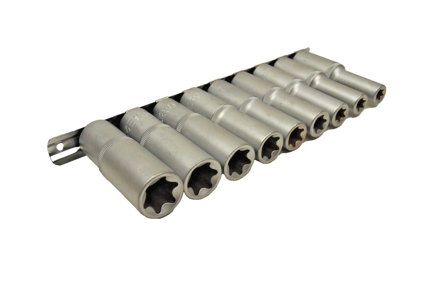 9 PC Deep E Torx Star Female Bit Socket Set 1/2″ Drive E10 -E24 205011