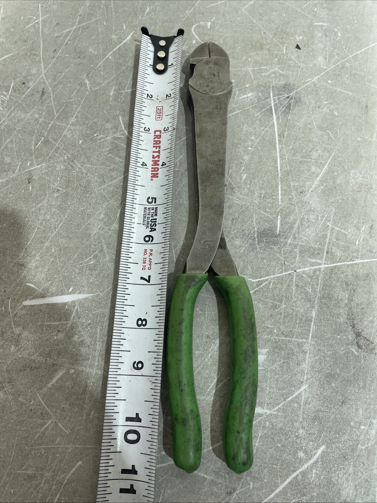 Snap on Tools 312CF 11″ VectorEdge Heavy-Duty Diagonal Cutter (Green) USA