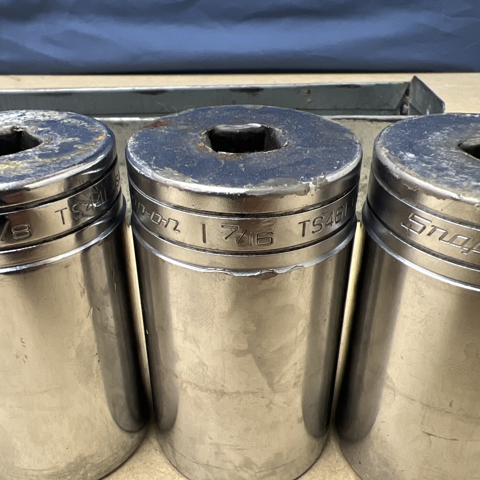 SNAP-ON 1/2″ Drive Deep Socket Set 6 Point TS Series Lot Of 9 – In Description