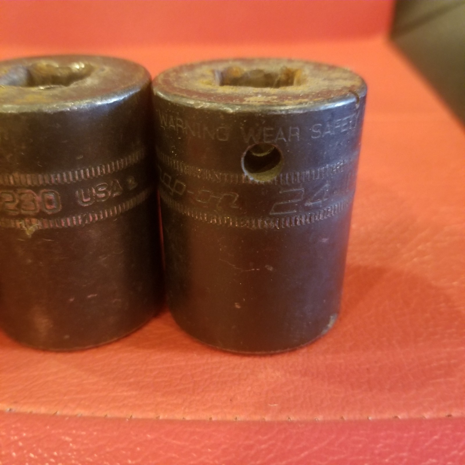 Snap On 1/2 Drive 4pc Impact Socket Set Lot 21mm-24mm IMM210-IMM240