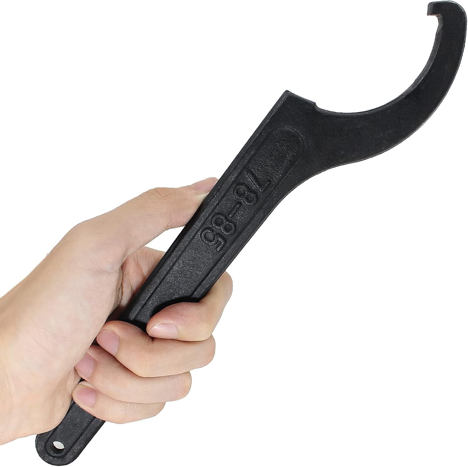 C Hook Spanner Wrench Black Carbon Steel 78-85mm Round Nut