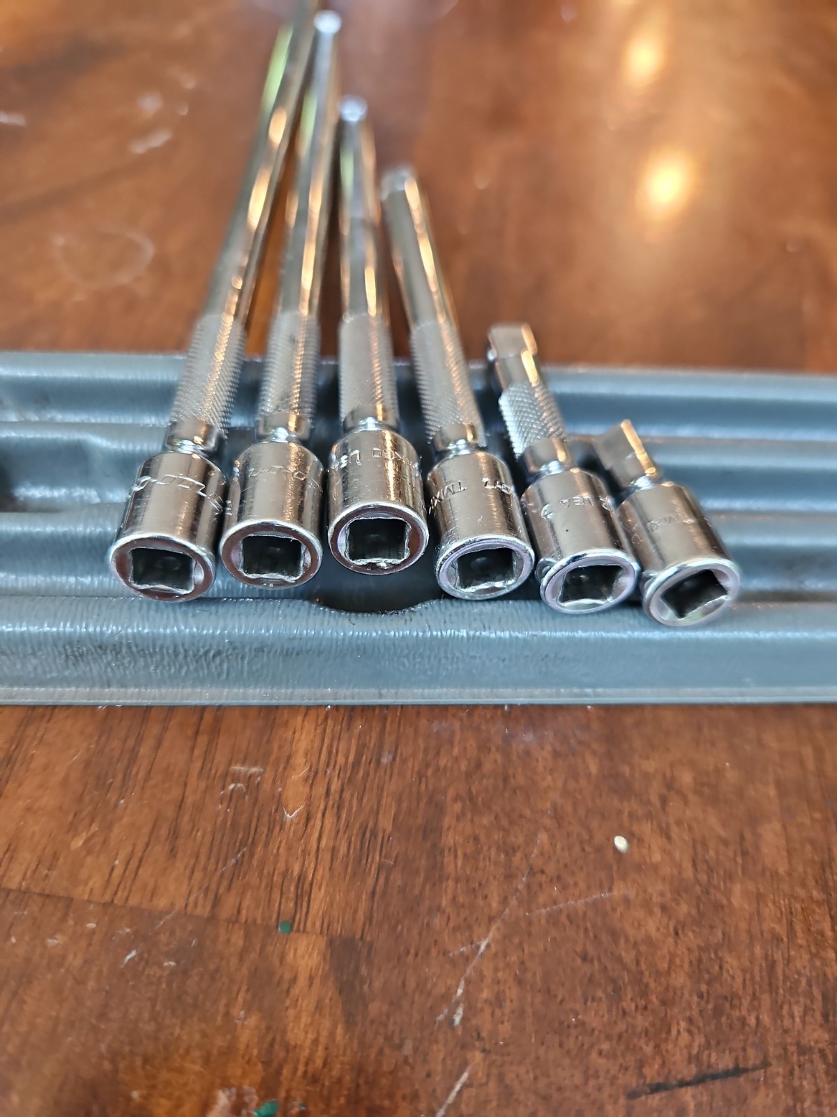 Snap-On 106BTMX 6-Piece 1/4″ Drive Chrome Knurled Extension Set Snap On USA