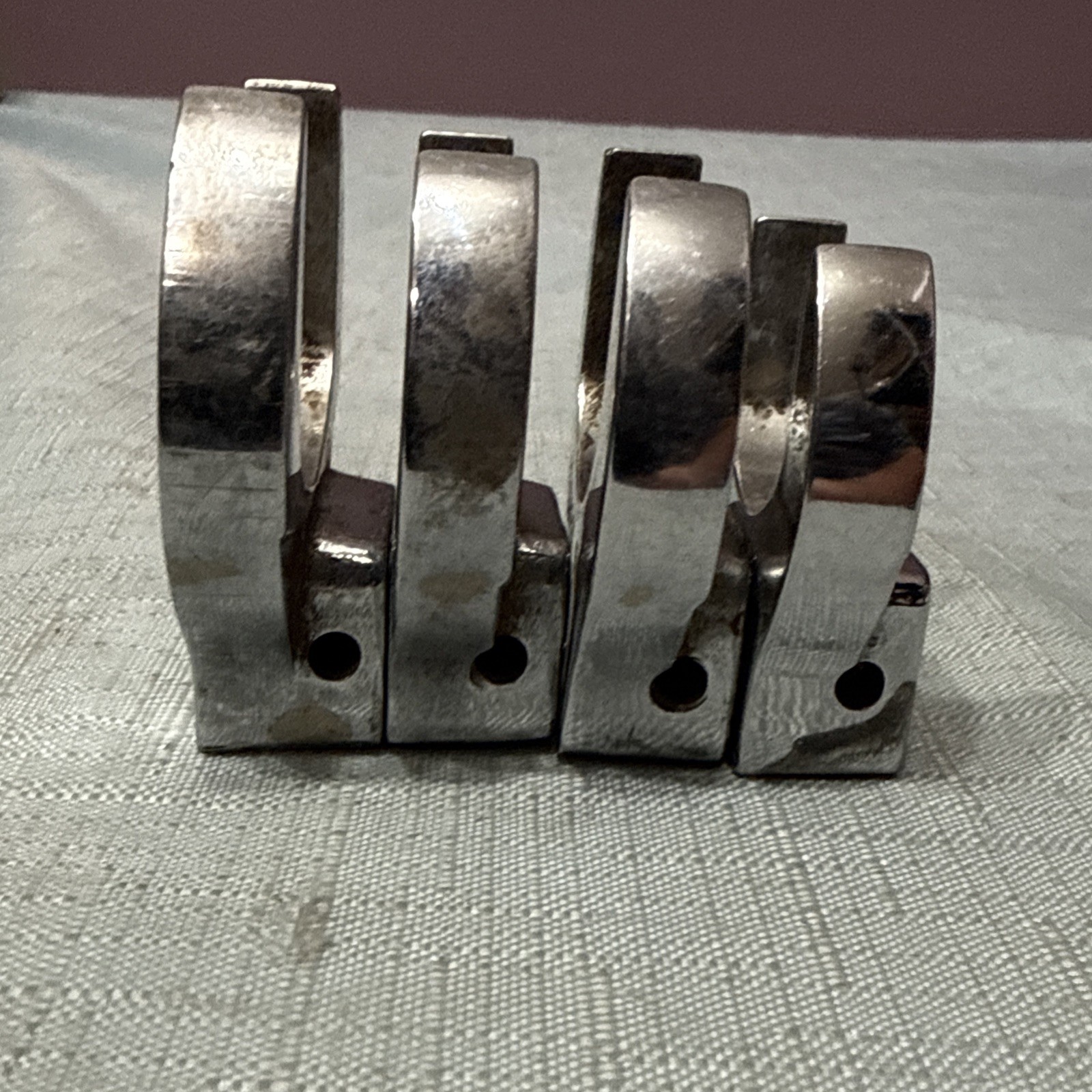 Snap-on 3/8″ Dr 1-1/4″, 1-3/16”, 1-1/8″, 1-1/16″ Open-End Crowfoot Wrench Lot 4