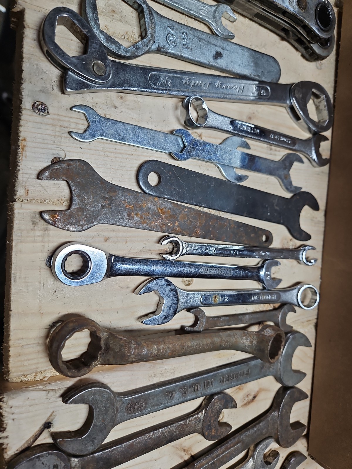 21 Piece Wrench Lot. Various Sizes, Types, And Manufacturers