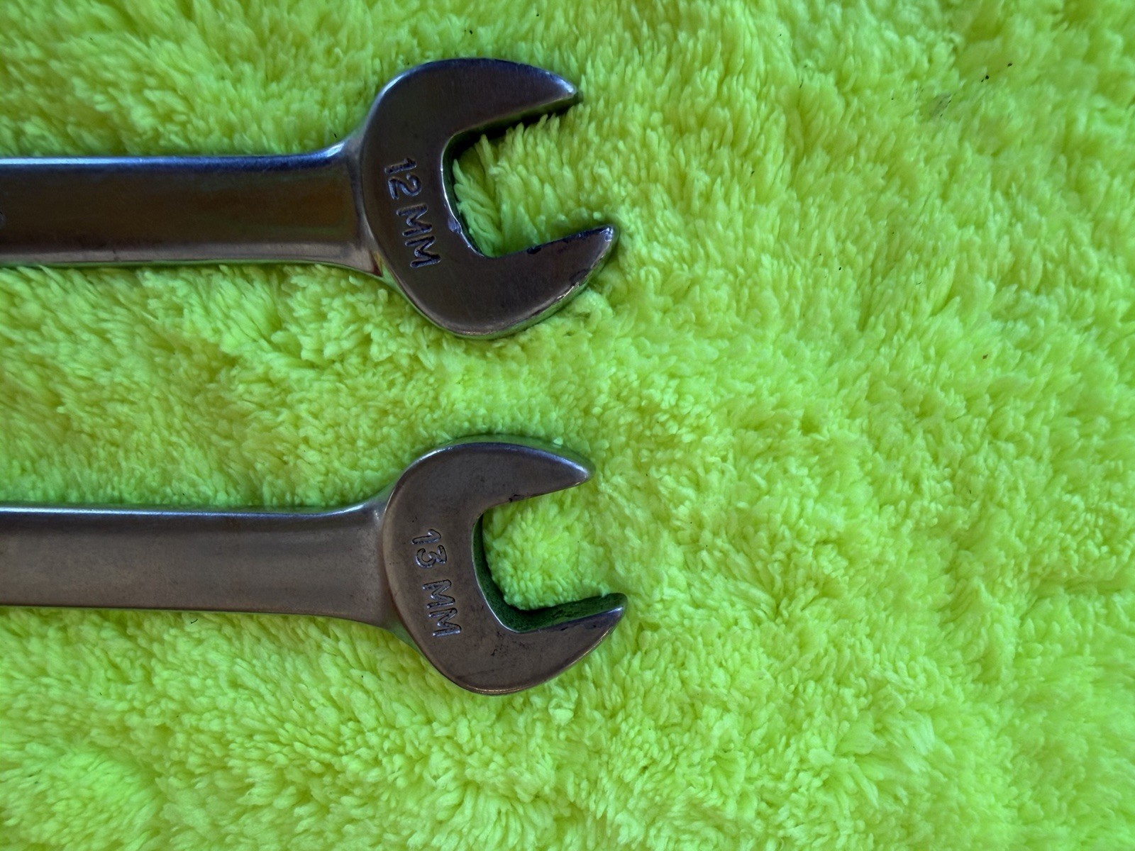 Snap-on 7 Pc Metric + Small mixed Combination Wrench Set