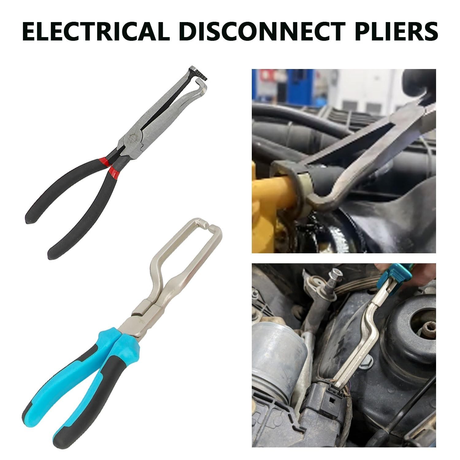 15pcs Hose Clamp Pliers Set & Electrical Disconnect Tool Kit for Auto Repair