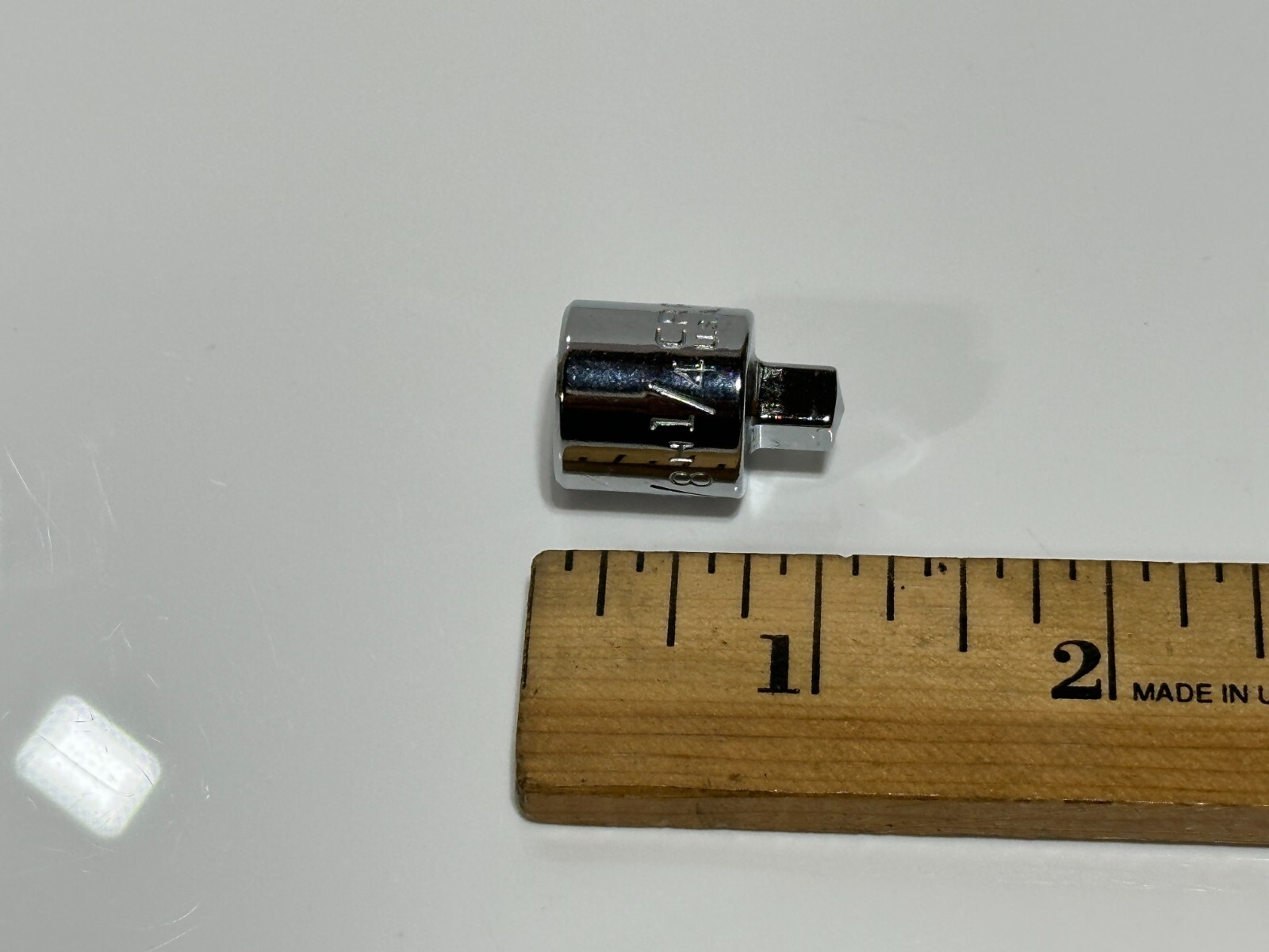 NOS Craftsman USA Made 4256 3/8″ Drive to 1/4″ Drive Chrome Adapter Reducer