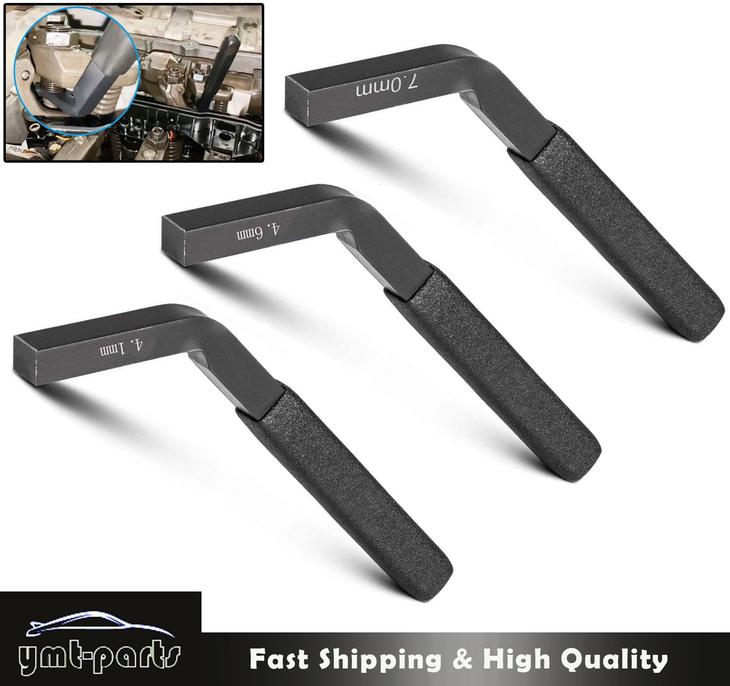4.6/4.1/7.0MM Engine Brake Adjustment Tools Fit Cummins Detroit Diesel DD15 DD16