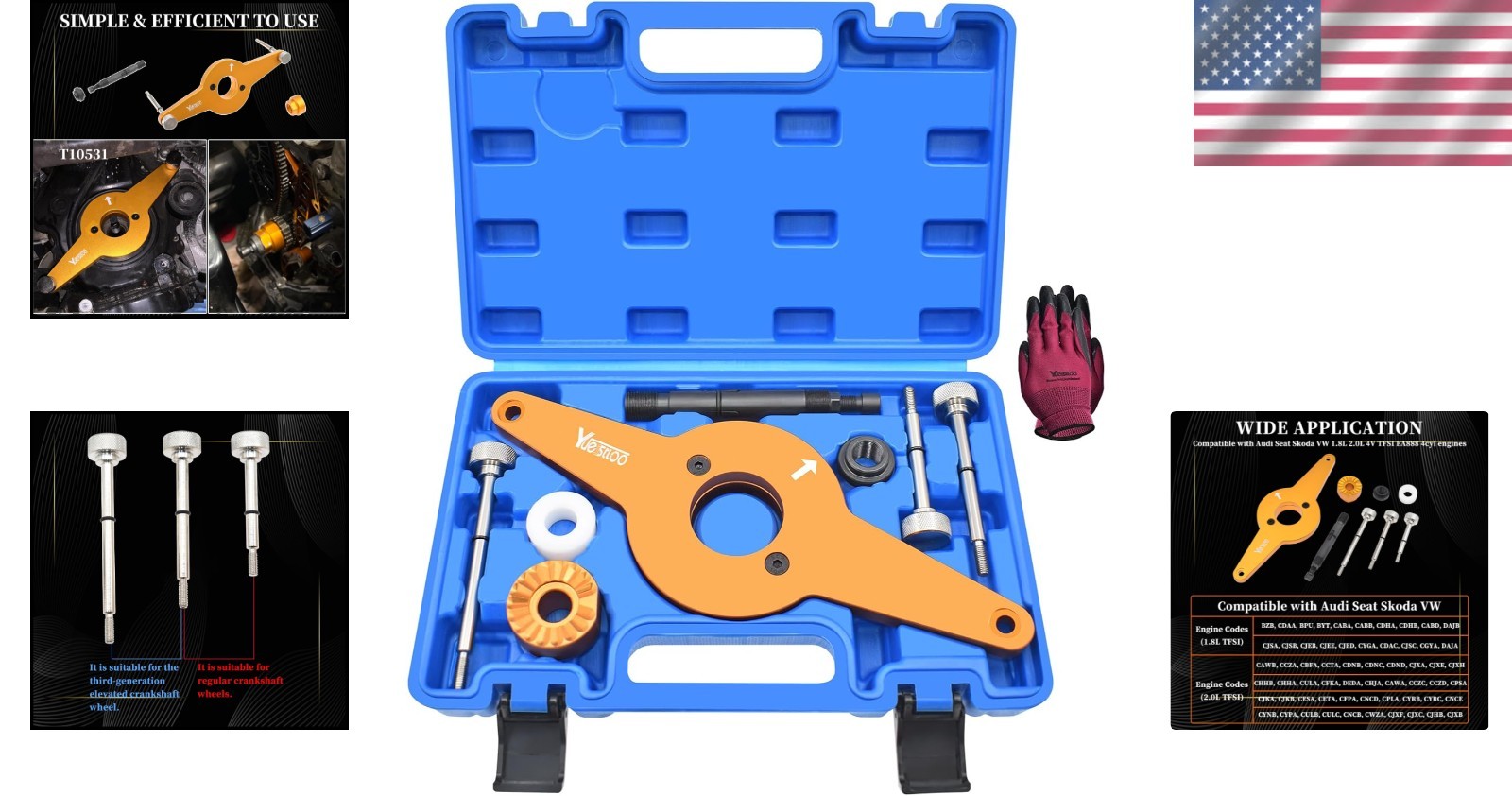 Crankshaft Pulley Removal Tool Audi VW Skoda Seat