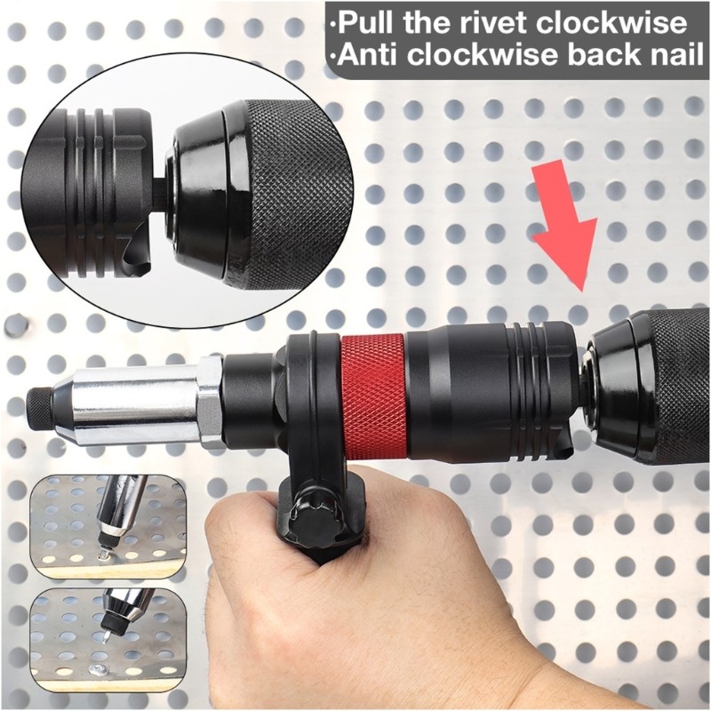 Stable Nutserts Installation Tool Set Rivet Nut Tool Accessories for Woodworking