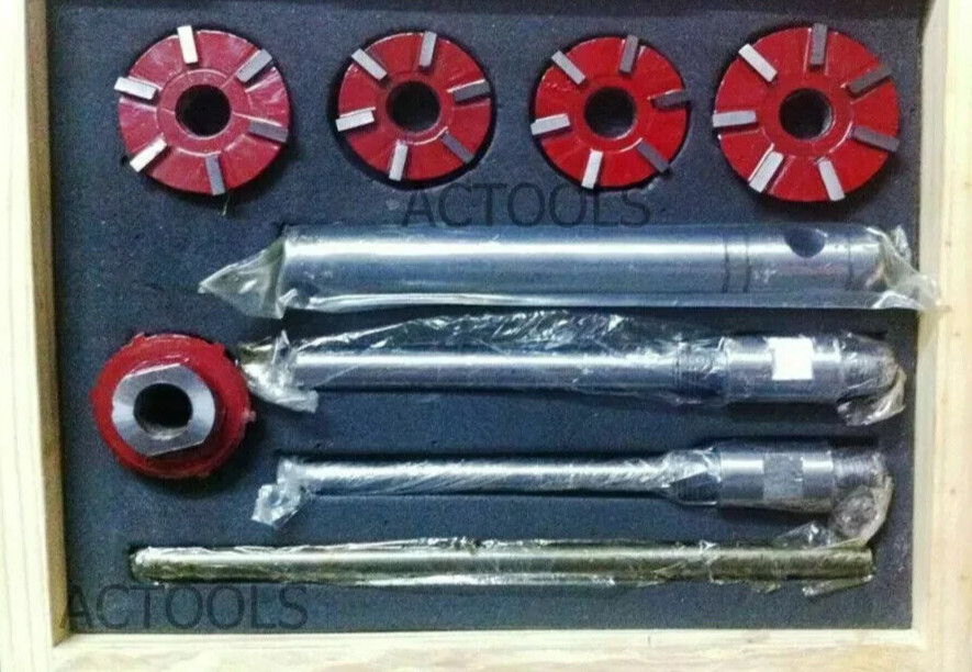Carbide Tipped Valve Seat Face Cutter Set Of 5 Pcs Kit Piece Cutters Tip USA