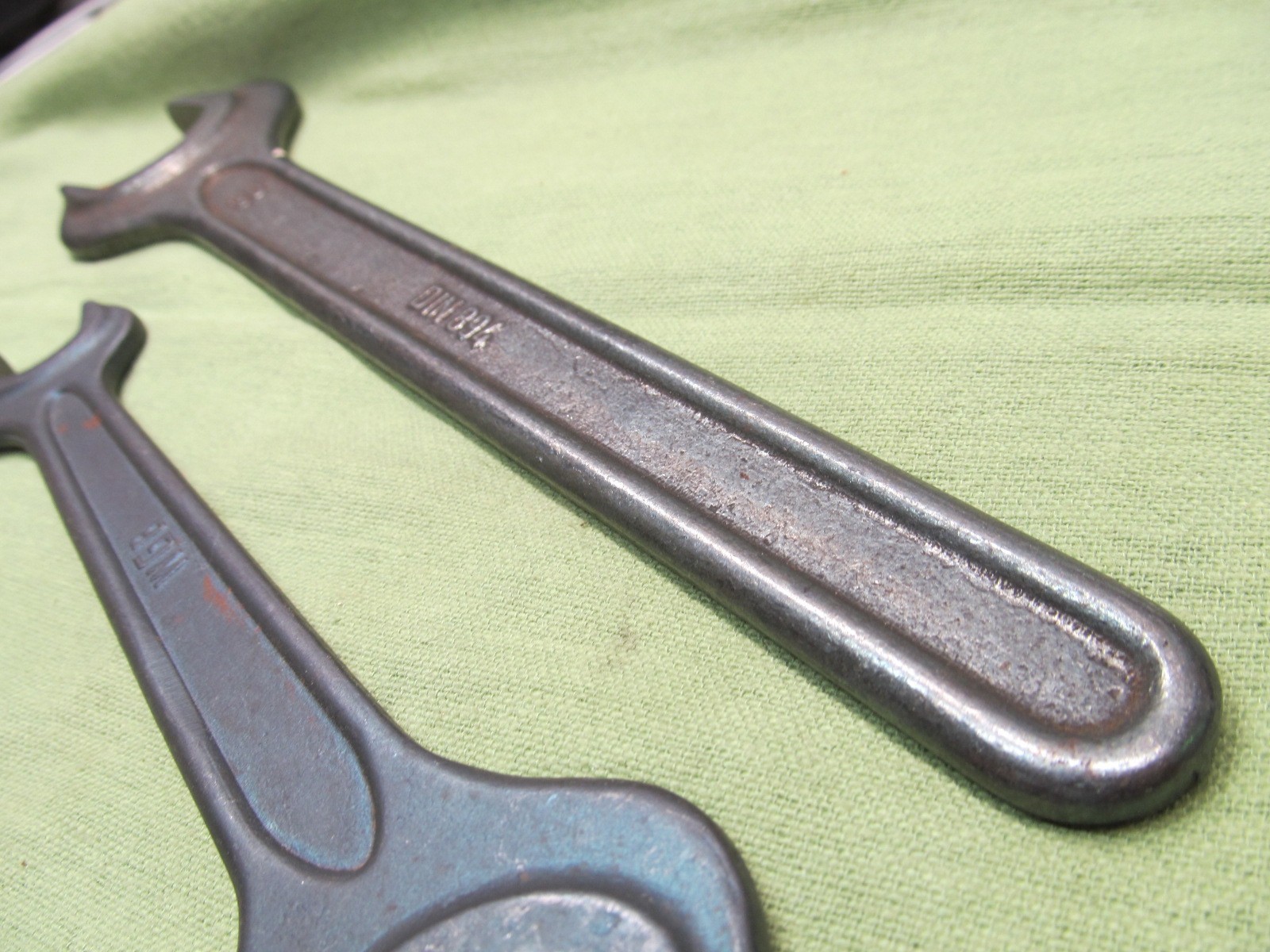 Pair WGB German Made Wrenches -30mm Single Open End & 17mm x 22mm Dbl Open End