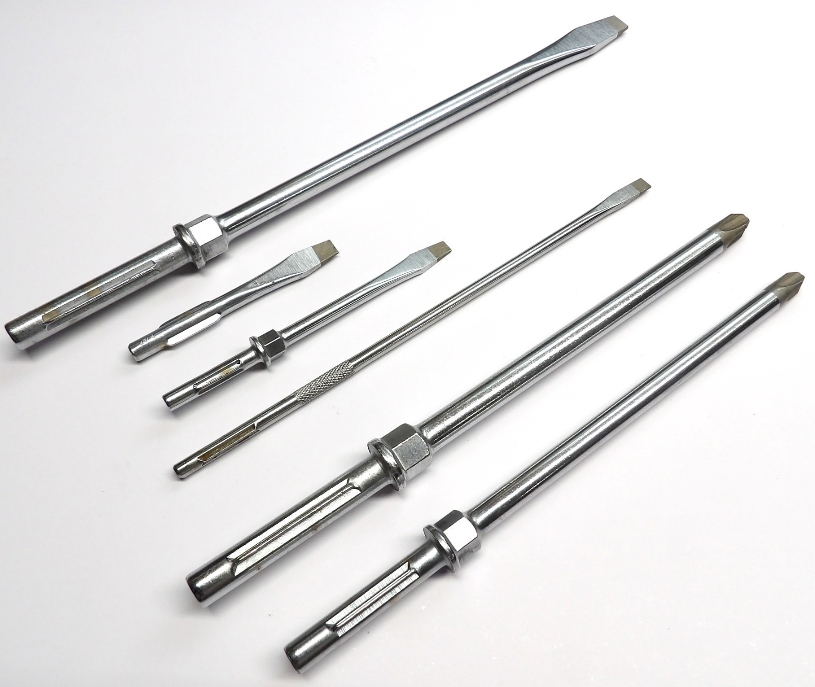 New 6 Pc Snap On Screwdriver Flat Head & Phillips Shaft Replacement Set NOS