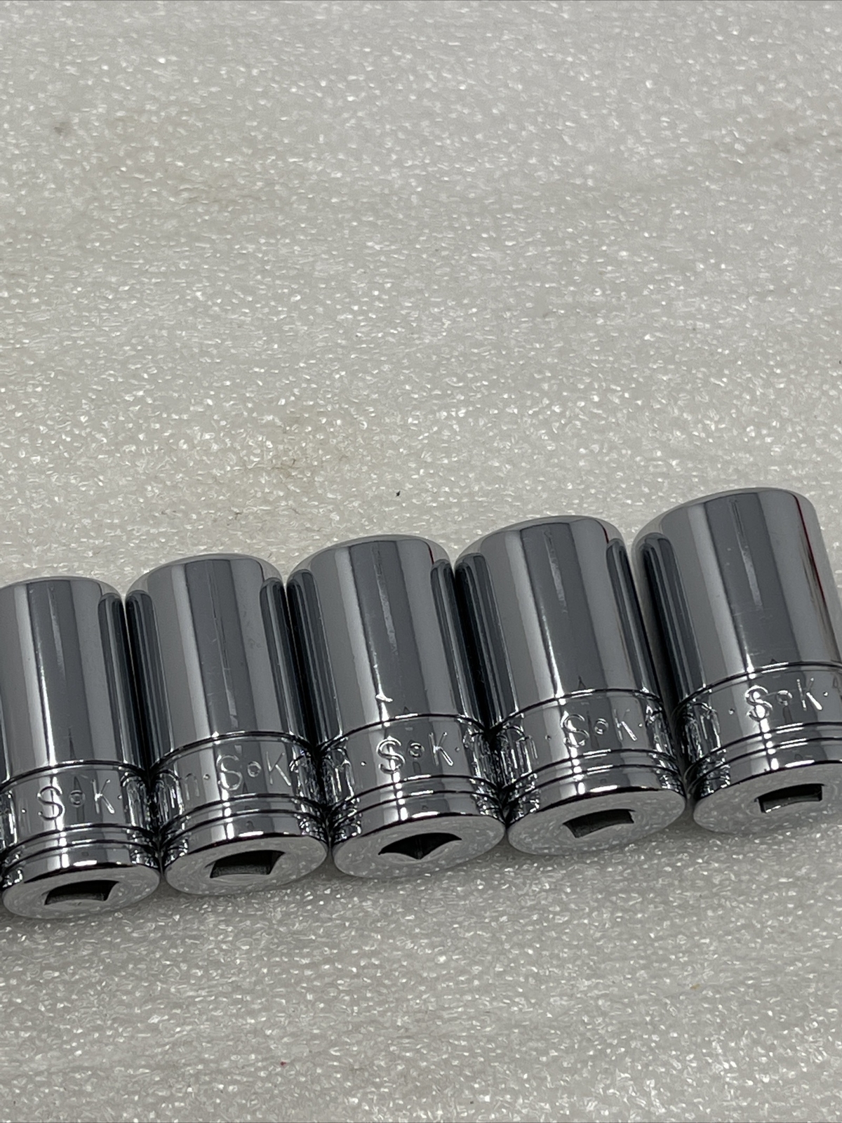 SK Tools 1/4″ Drive, 6 Point, Semi Deep Metric 11 Piece Socket Set, 5mm-15mm New