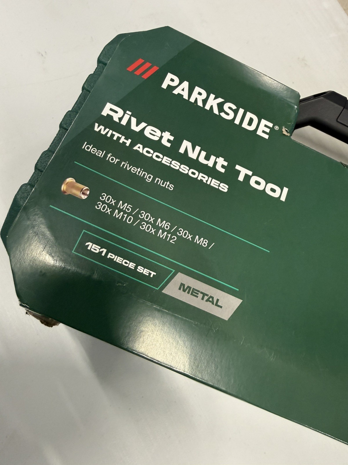 Parkside Rivet Nut Tool with Accessories 151 pieces, Brand New, German Quality