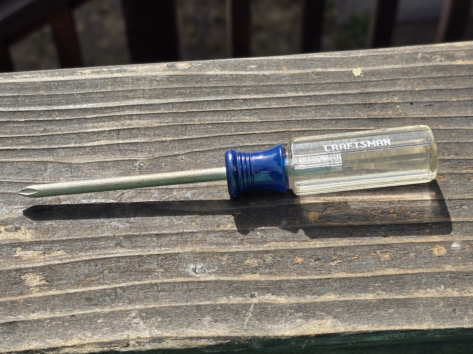 Craftsman P1 Phillips Screwdriver Blue Clear Handle No. 1 41294 J WF USA