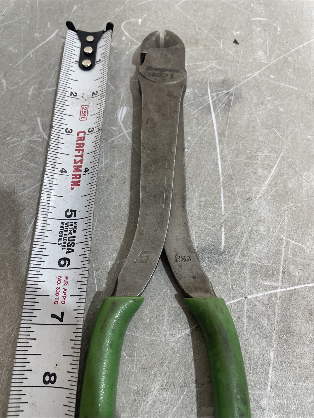 Snap on Tools 312CF 11″ VectorEdge Heavy-Duty Diagonal Cutter (Green) USA
