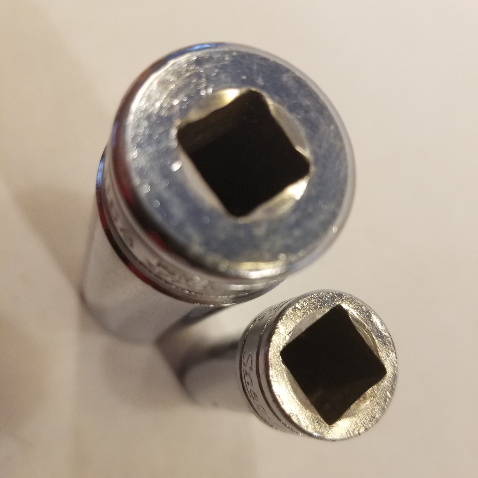 2 Snap-On Sockets 3/8″ Drive Deep 12 Point 3/4″ SF241 And 3/8″ SF121