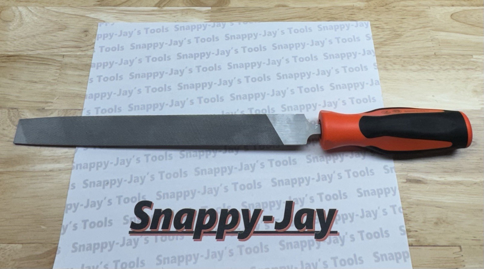 Snap-on Tools NEW ORANGE Soft Grip Flat 10” Length Blade Mill File SGHF616B 10MA
