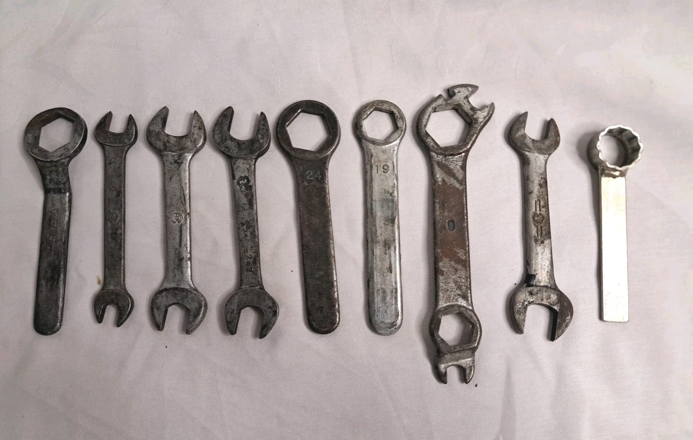 Lot Of 9 Vintage Motorcycle Tools Suzuki & HM (See Photos For Description)