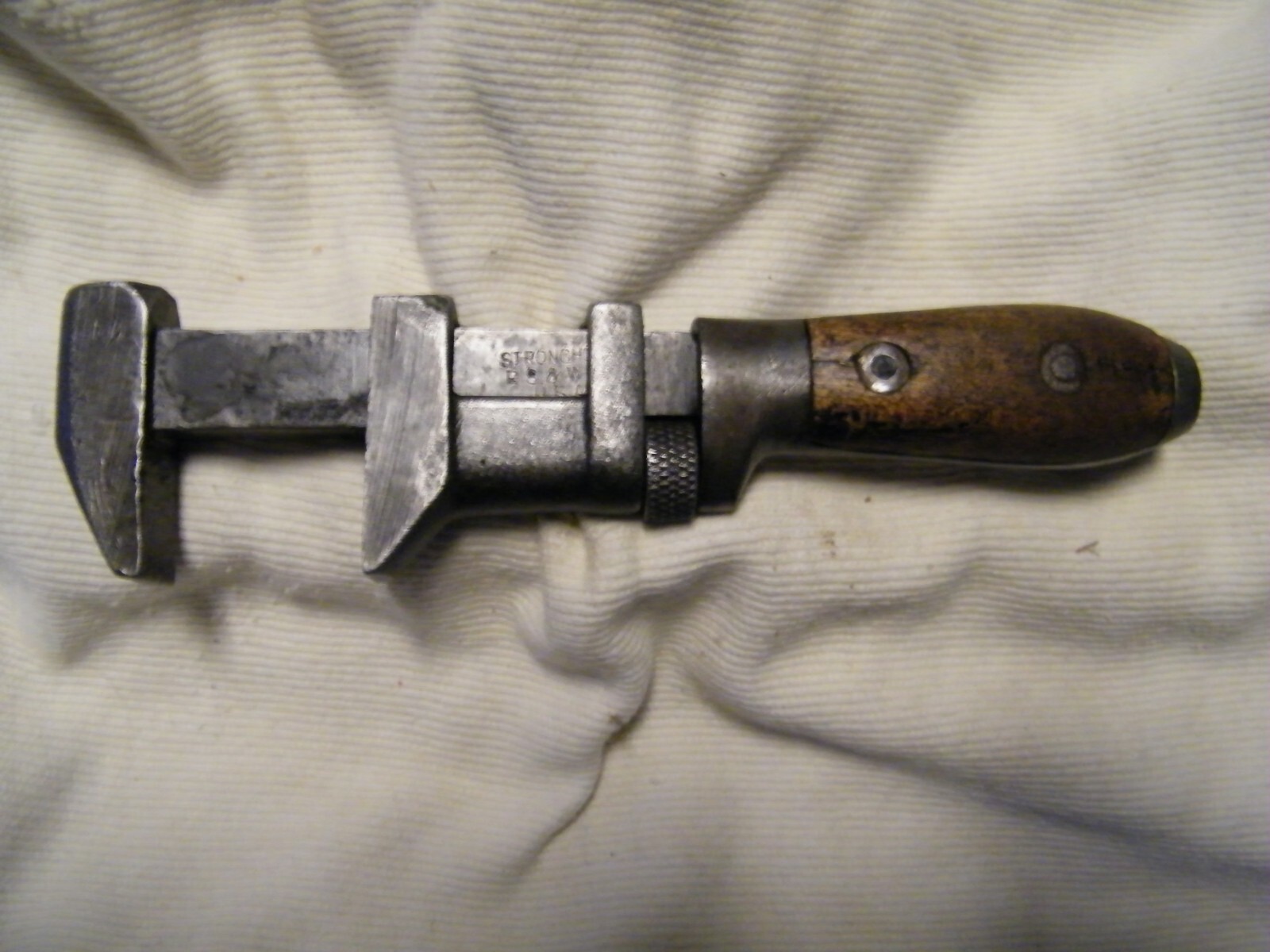 VTG PEXTO STRONGHOLD Peck, Stow & Wilcox Co Adjustable Wrench USA Monkey Wrench