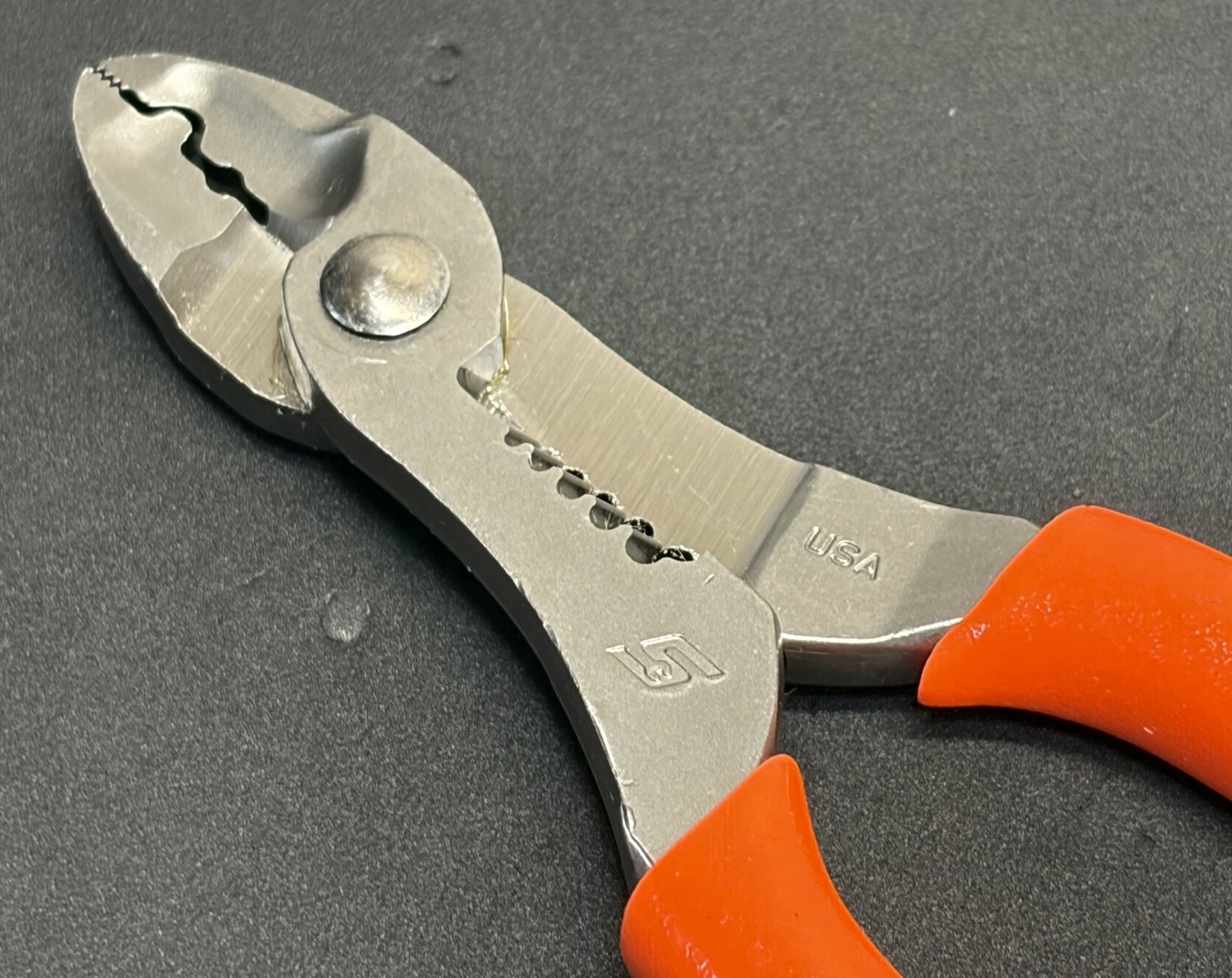 NEW! Snap On ORANGE Talon Grip 7″ Wire Stripper Cutter Terminal Crimper PWCS7ACF