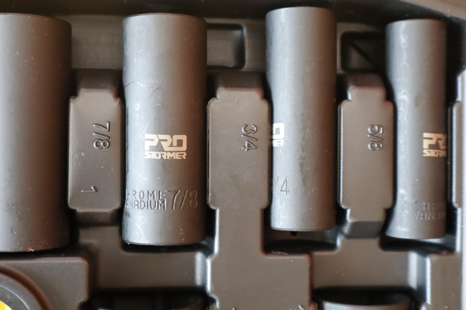 Prostormer 1/2″ Drive SAE Impact Socket Set Chrome Vanadium with Carrying Case