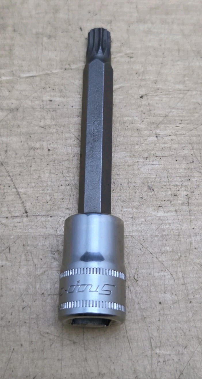 Snap On FTSM8LE – 3/8″ Drive 8mm Triple Square Hex Bit Long Socket Driver