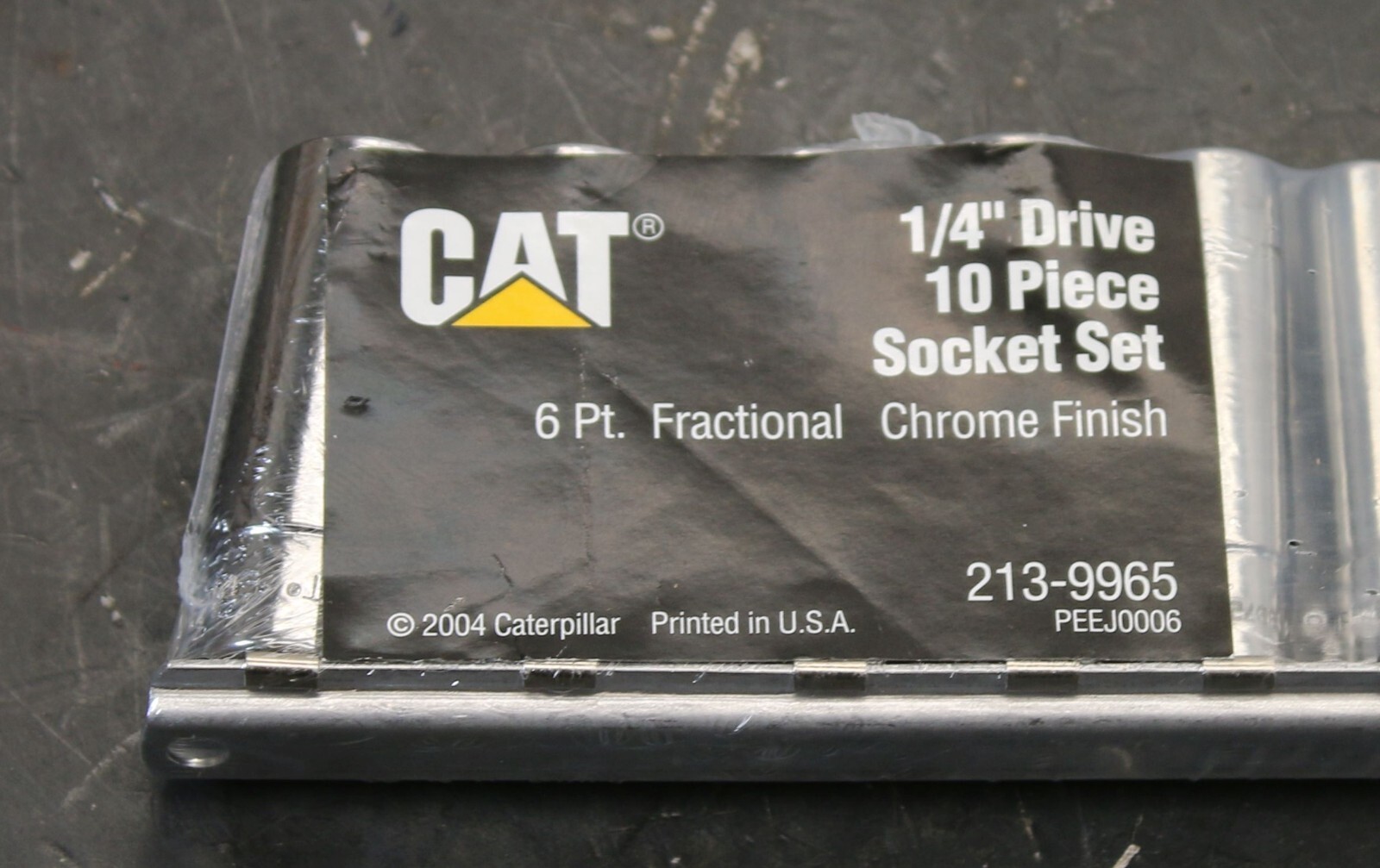 CAT Caterpillar 213-9965 10 pc Socket Set 1/4 Drive DEEP 3/16″ – 9/16″ 6-Point