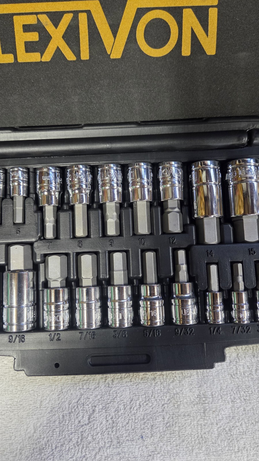 Master HEX Bit Socket Set, S2 Alloy Steel | 32-Piece SAE & Metric (LX-144)