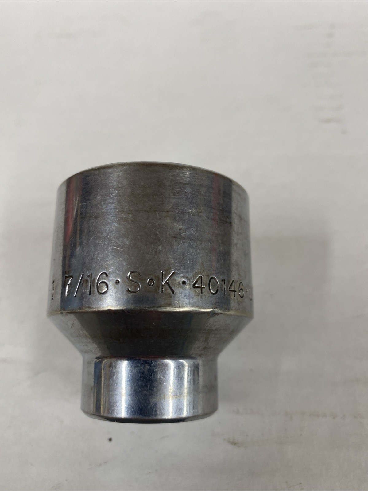 SK Used 1 7/16 1/2 Drive Chrome 12 Point Socket