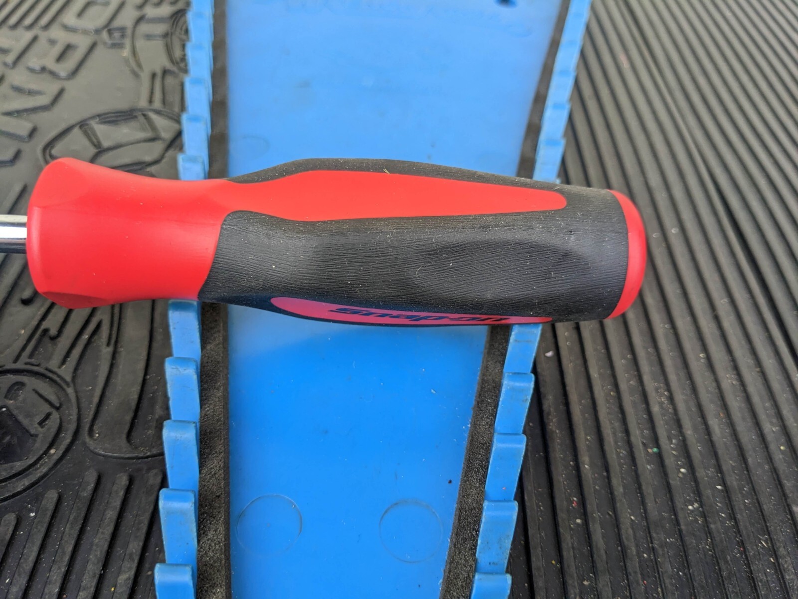 #bh810 Snap On Tools NEW SGT4B 1/4″ Socket Driver with Red Soft Grip Handle