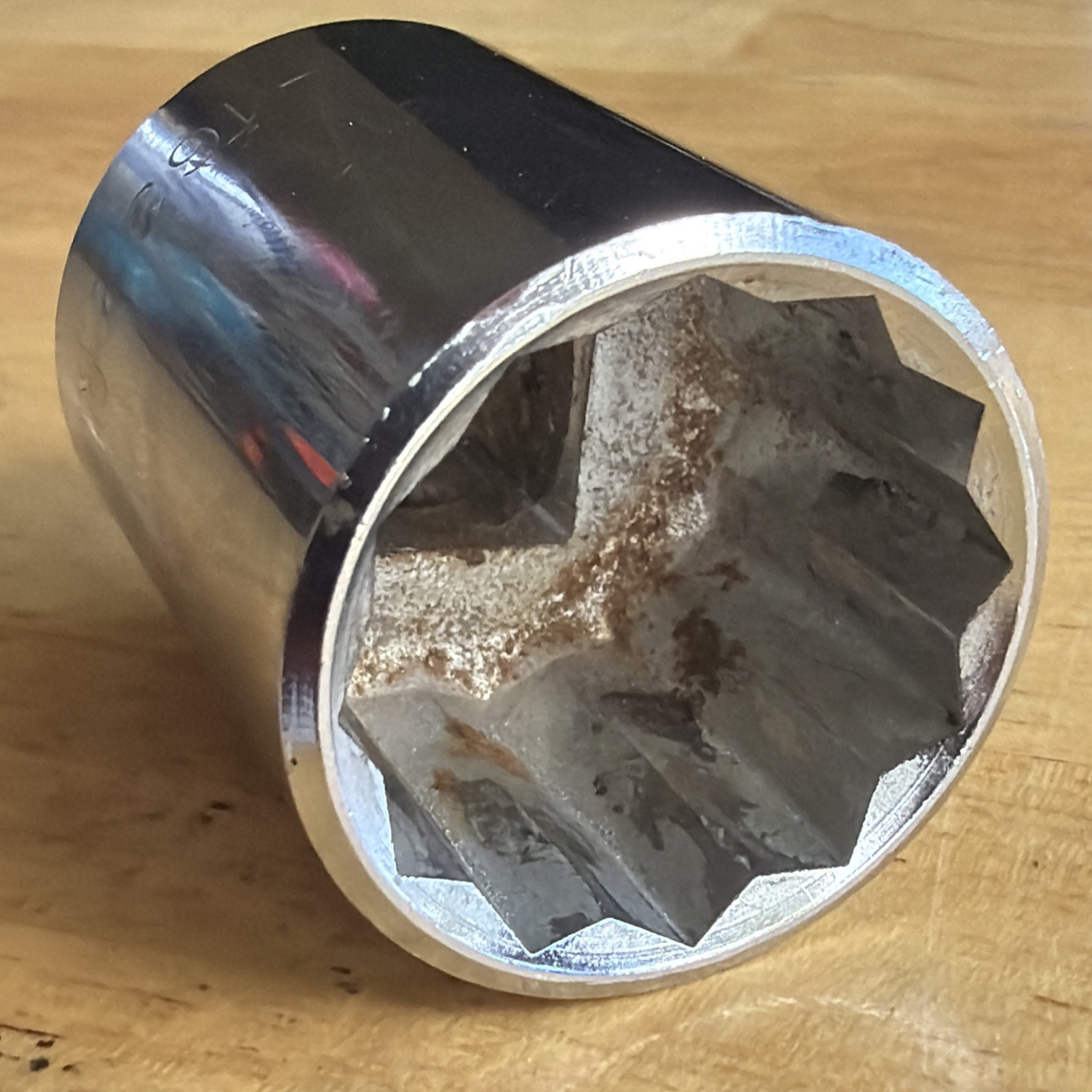 Challenger by Proto Tools 1″ Shallow Socket 1/2″ Drive 12 Point 1632 USA READ