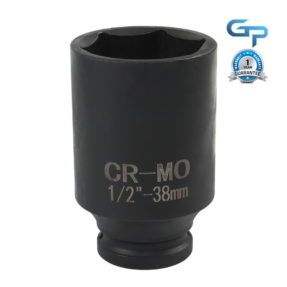 9pcs 1/2″ Drive Metric Axle Hub Nut Socket Deep Impact Socket Tool 29-38mm Kit