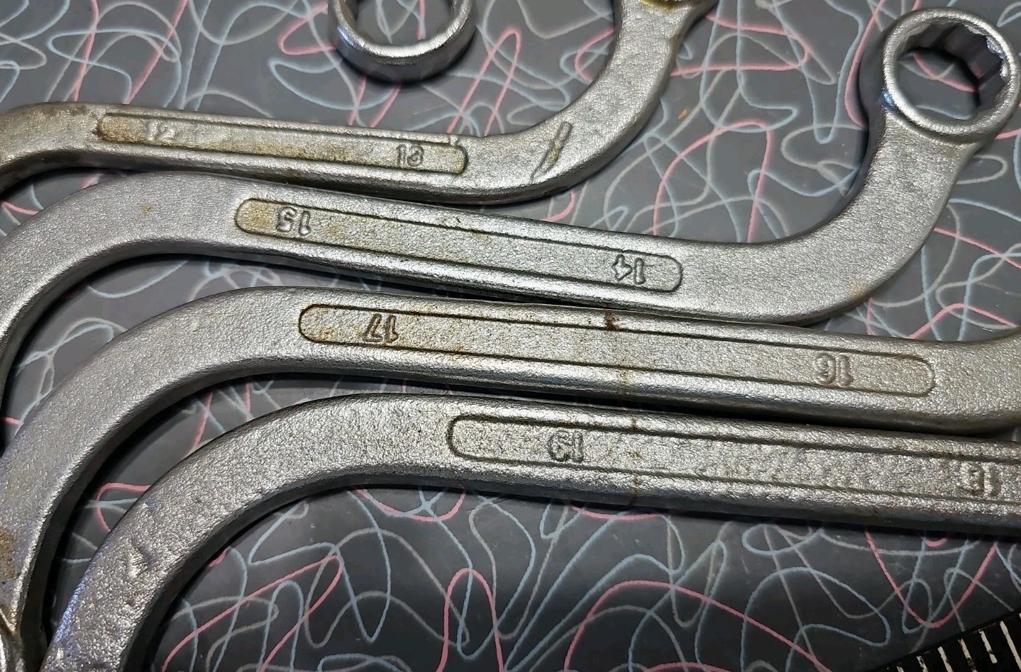 Unbranded S Shape Wrench Set Made In India, 12mm – 19mm, 19/32, 9/16, 13/32, 3/8