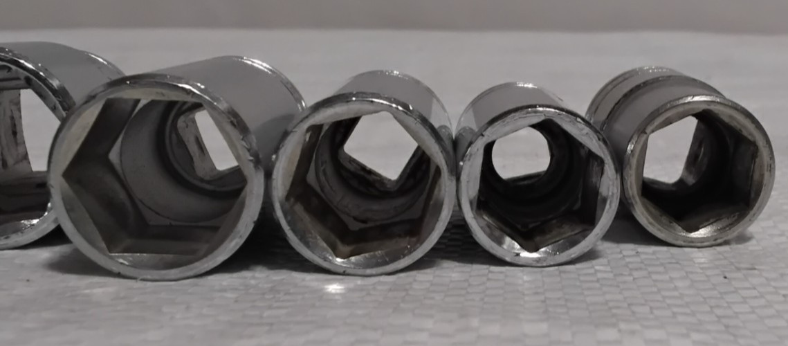 (6) Blackhawk 4-3/8″ Drive Deep 2-1/2″ Dr Standard 6 Point Socket Lot USA