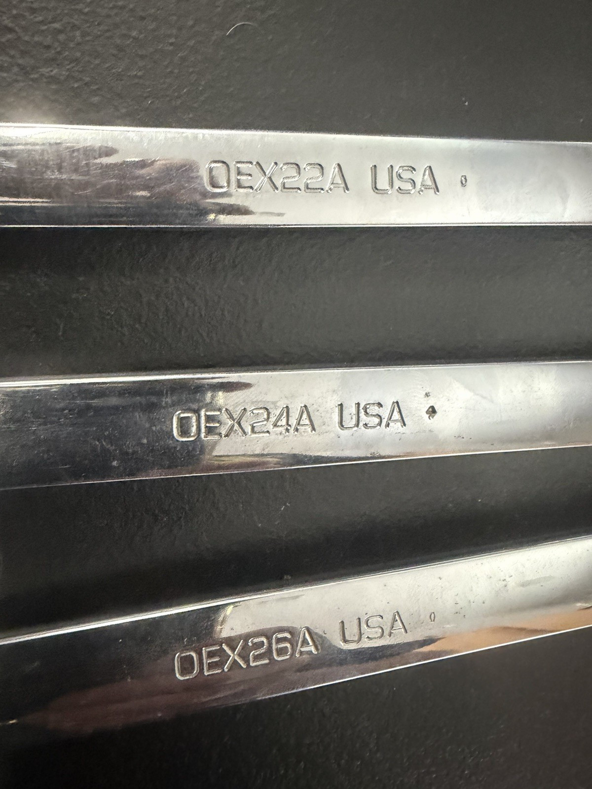 3 Snap On Wrenches OEX26 13/16” & OEX24A 3/4″ & OEX22A 11/16″ SAE