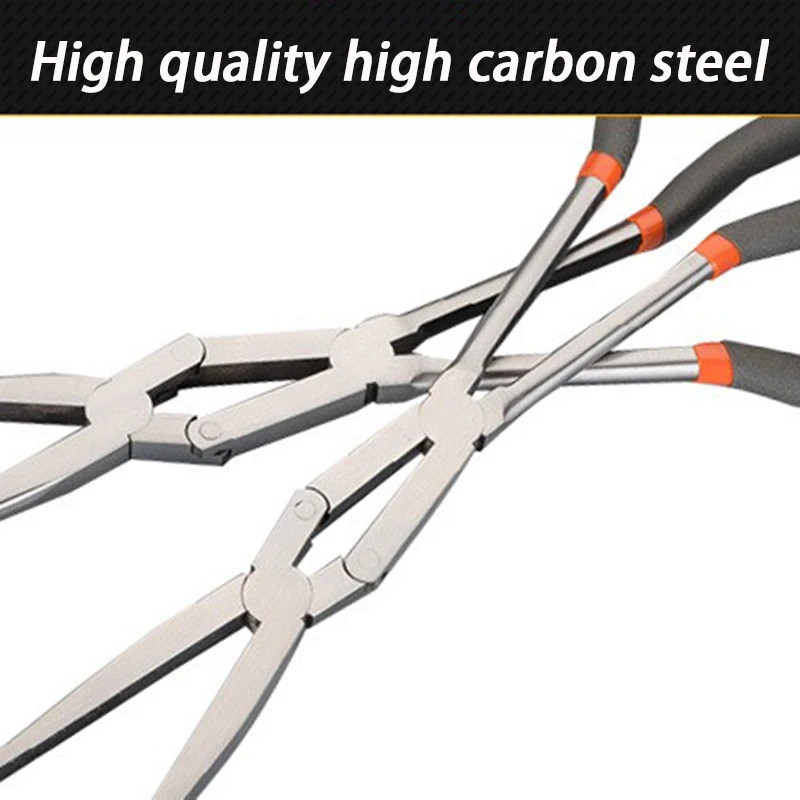 13 Inches Long Nose Pliers Professional Double Joint Flat Nose Pliers Tools
